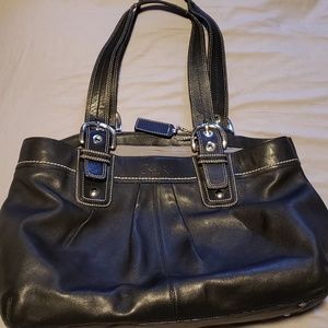 Coach Soho Leather Pleated Business Tote
